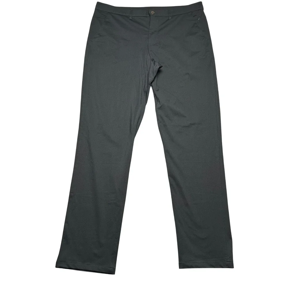 Barbell Apparel Anything Pants Mens 38 Black Technical Stretch Straight Trousers